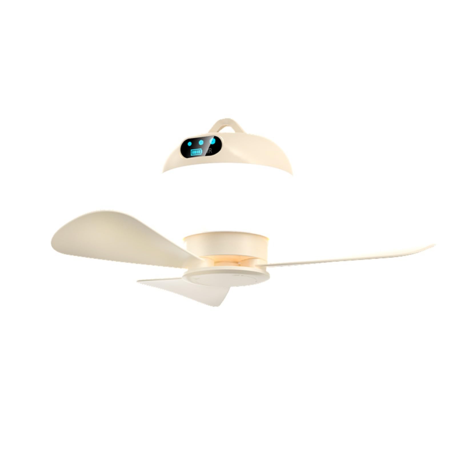 Ventilateur camping sans fil USB portable avec lampe pour bureau et voyage extérieur