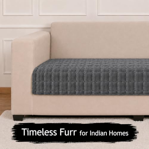 Image of STITCHNEST 'Haven Soft Series' 3 Seater Sofa Cover |Premium Velvet Fabric, Washable & Durable Furniture Cover for Modern Living Rooms