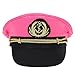Abaodam Captains Hat 1Pc Sailor Hat Embroidered Navy Hat Cotton Sailor Hat Party Hat for Cosplay Performance Dress Up (Pink) Sailor Hat