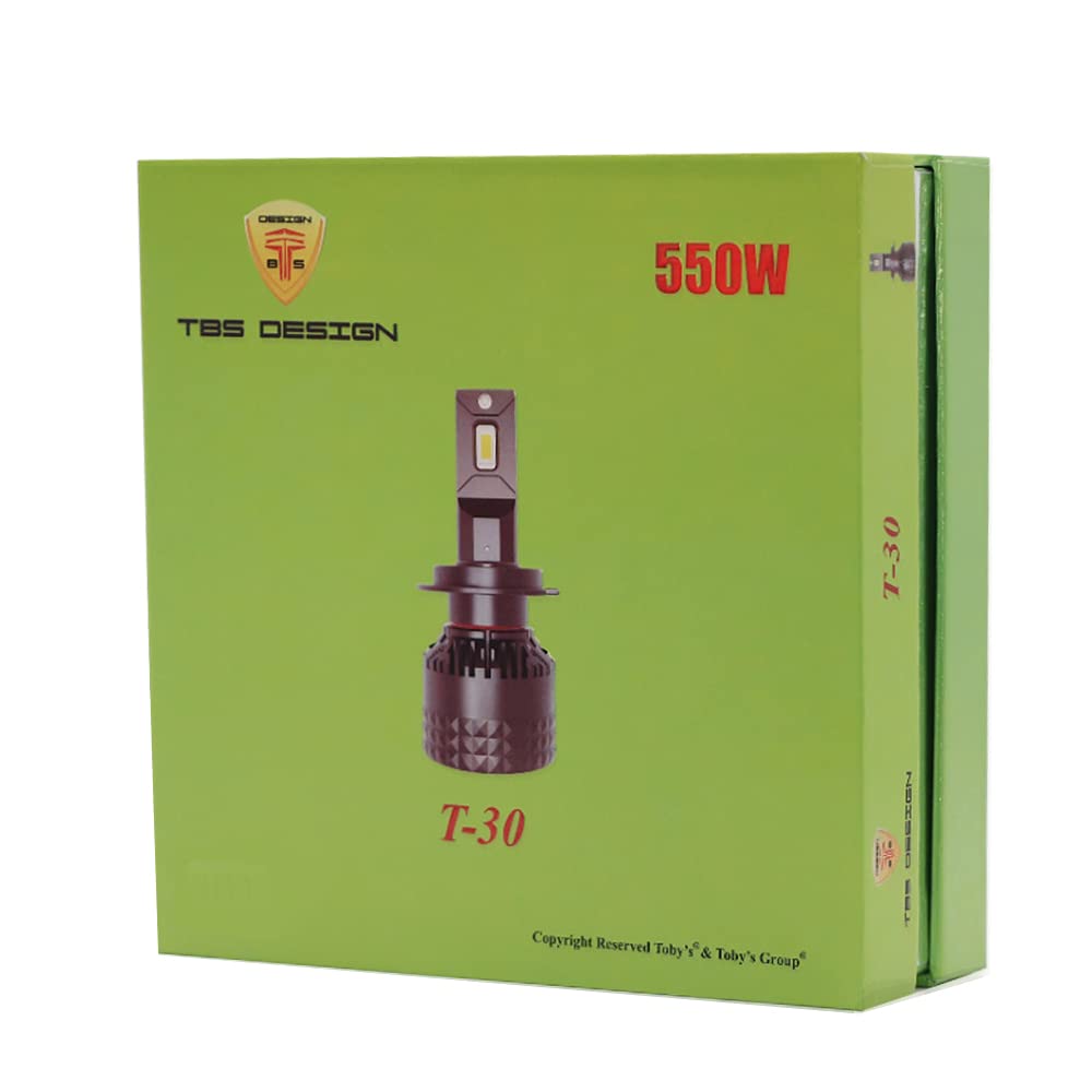Toby's T30 H7 Car LED Headlight, Multicolor