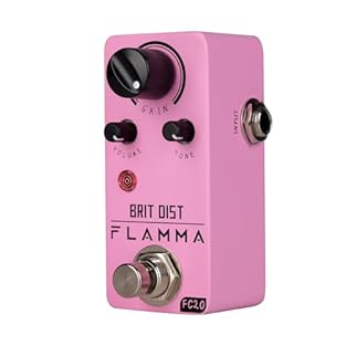 High gain distortion effect with adjustable mid frequency control Compact size with metal shell True bypass circuit