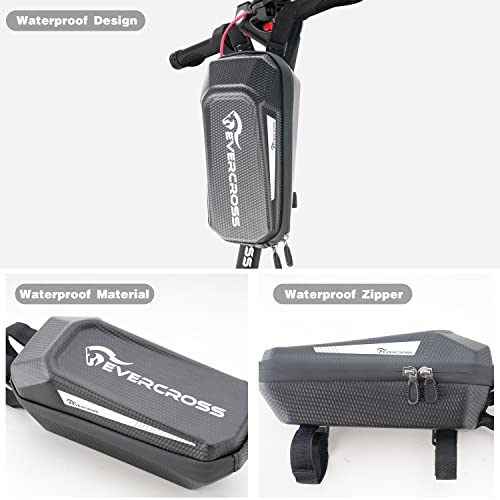 Evercross Electric Scooter Bag, 2L Large Capacity Scooter Handlebar Bag, Waterproof Scooter Front Bag, Compatible With All Adult Electric Scooters #TOP2