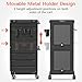 TASALON Lockable Salon Trolley - 6 Drawer Beauty Salon Cart with Tool Holders, Rolling Cart for Hair Stylist, Barber Station, Black