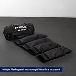 Titan Fitness 125-200 LB PRO Strongman Sandbags, Double Layer, 1050D Cordura, Black, Carry Home Gym Training - Image 4