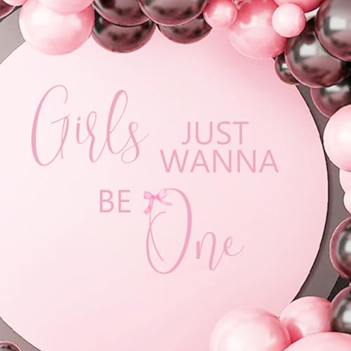 Vinilo decorativo rosa para cumpleaños de niña 1 año miniatura 5
