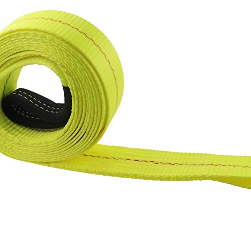 Large auto Parts Trailer Winch Replacement with 5cm Hook, Suitable for Large Vehicles, Boats, Motor Boats, Wave Slide, Towing, Heavy Equipment or Flat Belt(5M)