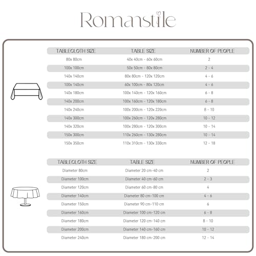Romanstile große Jacquard Tischdecke abwaschbar 350x150 cm beige Blumen Tischdecken rechteckig Tischtuch Tischwäsche Table Cloth deko für… – Ansicht 8