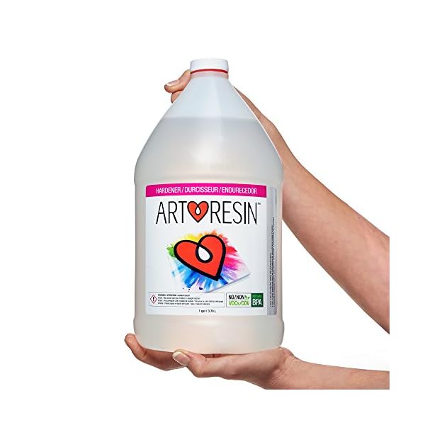 ArtResin Epoxy Resin Clear NonToxic 2 gal (1 gal resin + 1 gal