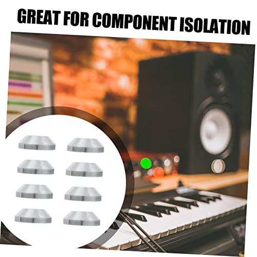 Isolation sonore de sol avec ce lot de 8 supports audio antidérapants chromés