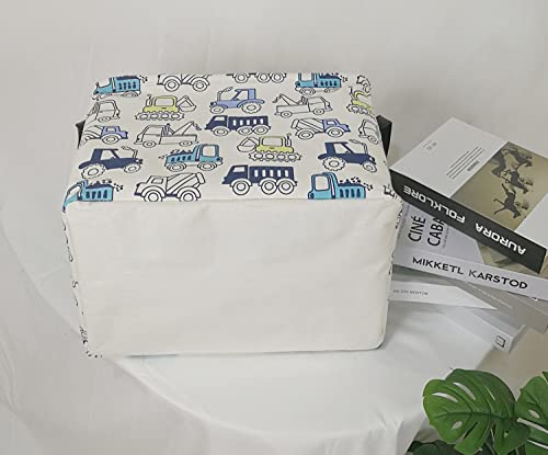 Image of Rectangle Gift Shelf Nursery Storage Basket Laundry Hamper Storage Box and Bins for Home Clothes with Handles