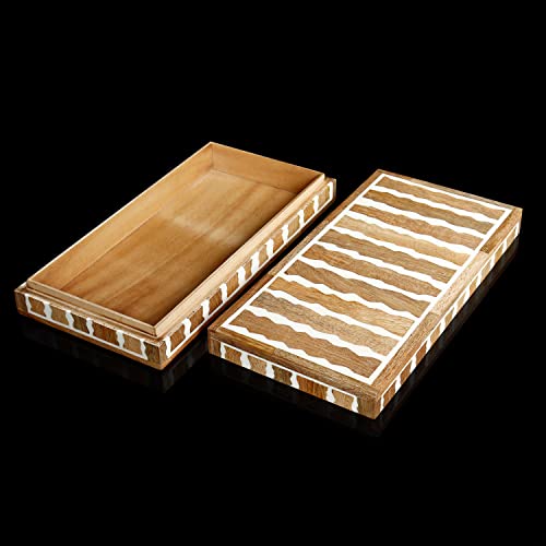 Handicrafts Home 12X6X2 Decorative Box Handmade Storage Organizer Boxes With Lids Keepsake Gift Trinket Box Display Box, Kept Safari #TOP2
