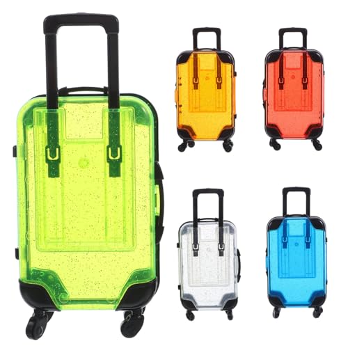 Valises à roulettes enfants pour organiser les pièces de jeux miniatures lot de 5