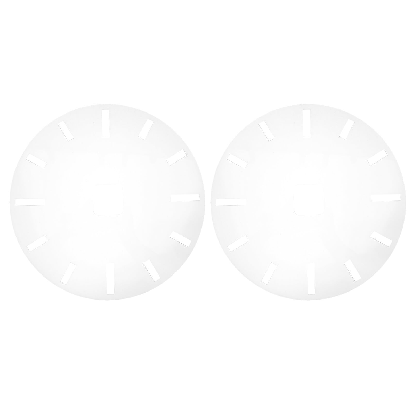 Plantillas de reloj KOMBIUDA de acrílico para fresadora y carpintería con esfera redonda en set de 2