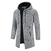 Generico Giubbotto Invernale Uomo Giacca Invernale Uomo - Antivento Maglione Termica Bomber Jacket Softshell Giacche Elegante Giacconi Sportiva Outdoor Trekking Abbigliamento Grigio Chiaro XL
