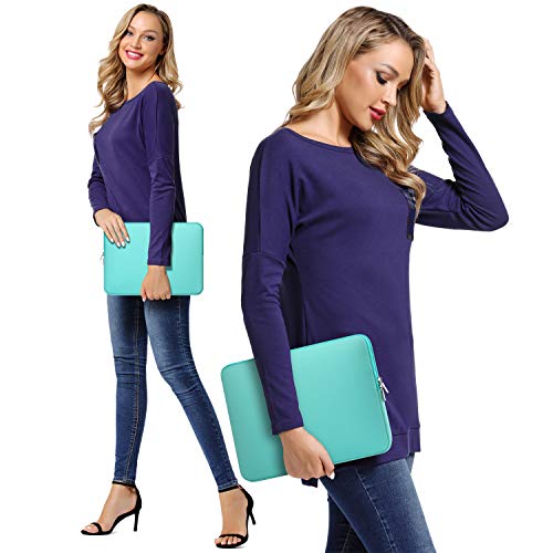 CCPK Laptop Sleeve 15.6" for MacBook Pro 16 inch Mac Air 15 inch M4 M3 Compatible with Hp Lenovo Dell Acer Computer Laptop Bag Sleeve Carrying Case Cover Protective Skin 15.6-16 inch Accessories, Mint - Thumbnail 6