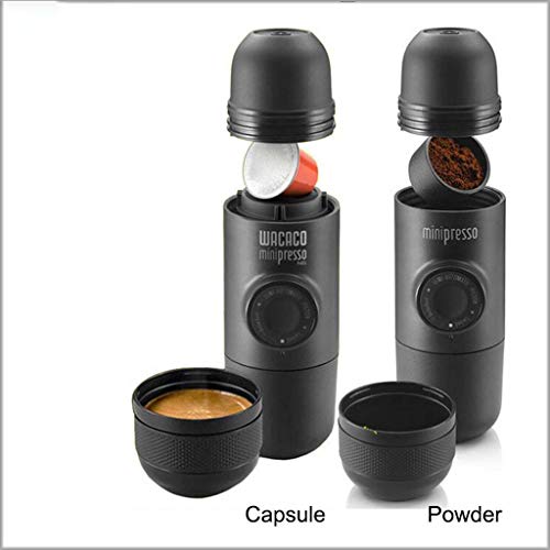 Amake Coffee Machine Handpress Capsule & Powder Coffee Machine Manual Espresso Machine Portable Outdoor Travel Coffee (Size : Capsule) #TOP1