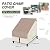 Porch Shield Patio Chair Covers - Waterproof Outdoor Lounge Deep Seat Lawn Chair Cover 2 Pack - 30W x 33D x 34H inch, Light Tan & Khaki