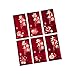 FytStycale 6Pcs 2025 Chinese New Year Red Envelopes Spring Festival Envelopes Hong Bao Gifts Red Packets for Birthday Wedding Holiday, Dark Red