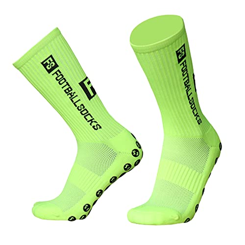Doorslay Sports de Plein Air Chaussettes de Course Chaussettes Extensibles de Compression Chaussettes de Football de Football Athlétique Chaussettes Antidérapantes avec Poignées Cover
