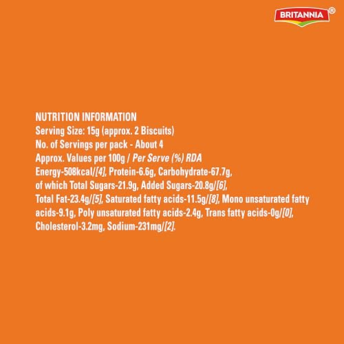 Britannia Good Day Cashew Cookies, 52.5g / 60g/53g +15g EXTRA =68g (Weight May Vary) - Image 4