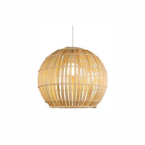 Lustre en bambou pour éclairage doux de chambre et bureau