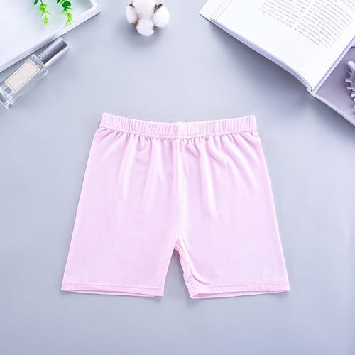 Teens Girls' Biker Shorts for Under Dresses Kid Basic Cotton Athletic Cartwheel Shorts Boy Short Leggings Dance2