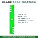 JSXDNWYJ John Dee re GX21784 GY20852 AM141035 GX21786 Toothed Mulching Blade Compatible with 48 inch John Dee re D140 E140 LA145 D160 S170 E170 E160 Z355E D155 Z255 LA130 Deck Lawn Mower (3pack)