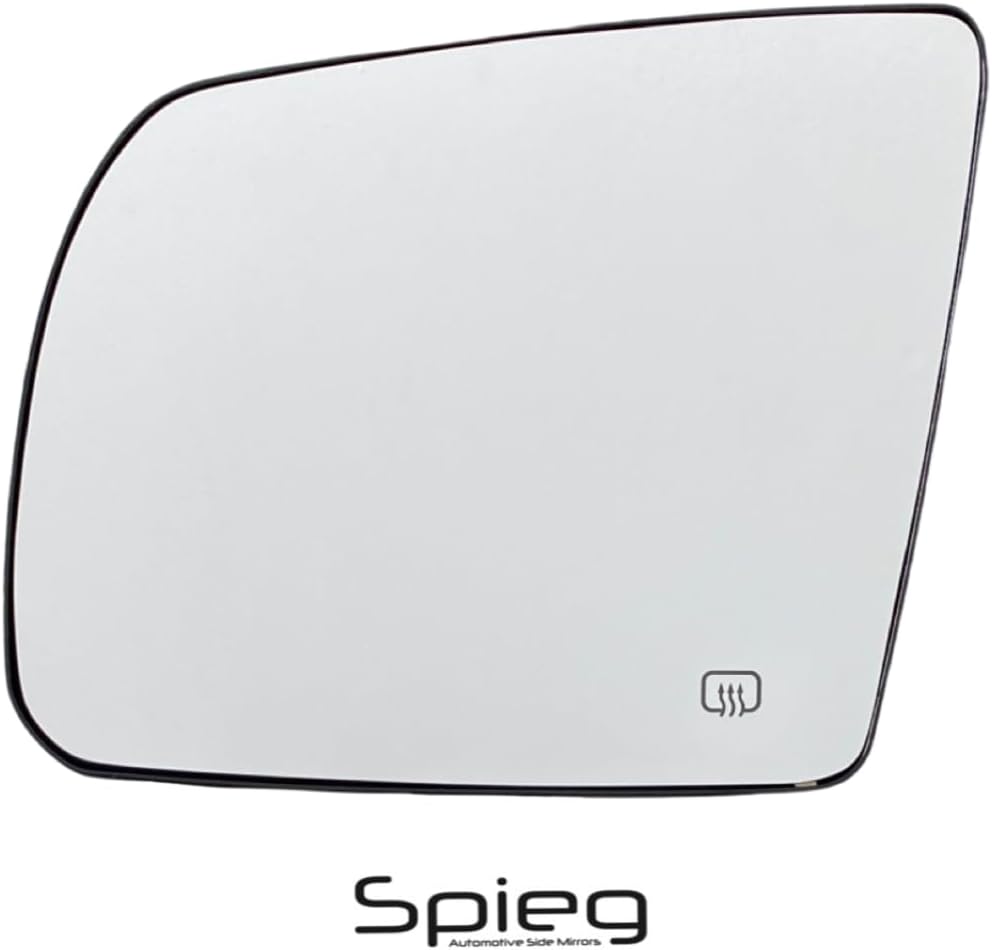 Spieg Driver Side Mirror Glass for 2007-2020 Toyota Tundra, 2008-2017 Sequoia Heated w/Backing Plate | Left Side View Mirror Glass Compatible with OE 87906-0C020