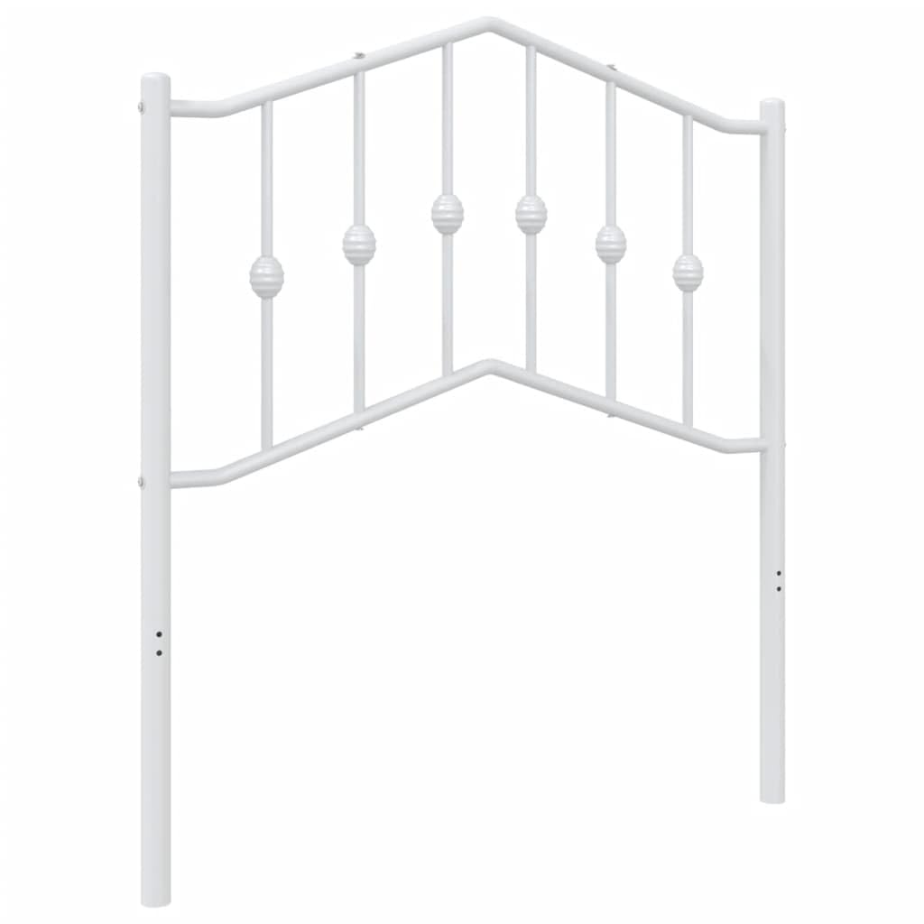 vidaXL Metal Replace Headboard White 80 cm — image 1