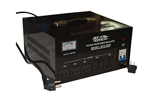 Starlite 5000 Watt Step Up/Down Voltage Converter Transformer WTX-5000, 5 Year Warranty, Fuse Protection and Automatic Voltage Regulator - Two Way Transformer - 110 to 220 V or 220 to 110 V3