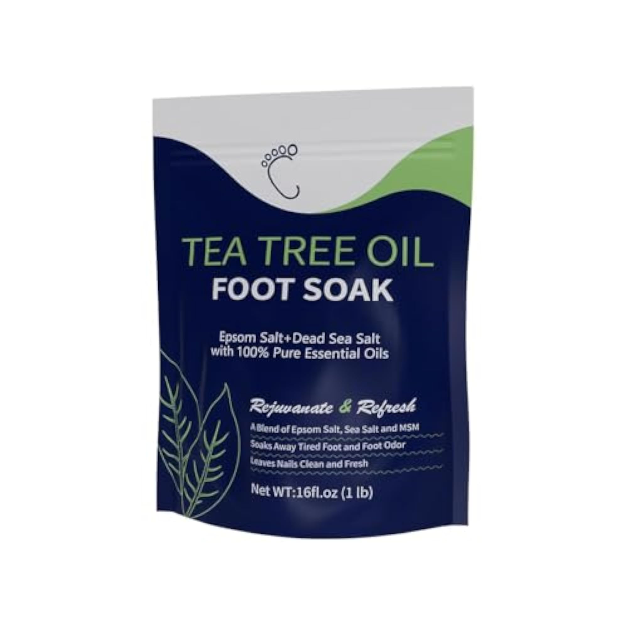 Tea Tree Oil Foot Soak with Epsom Salt, Natural Treatment