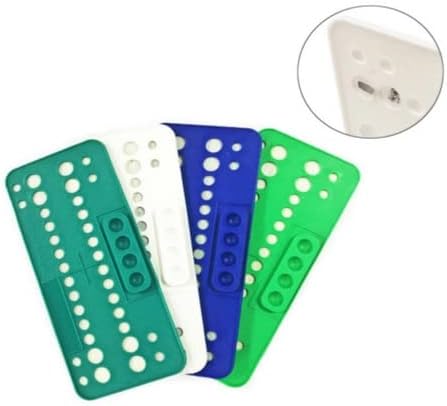 Miniatura 2 de Orto Dental Bandejas de soporte 25 piezas de bandejas desechables con 4 agujeros de mezcla (verde)