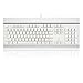 EagleTec KG010 Mechanical Keyboard Wired Ergonomic Brown Switches Equivalent for Office PC Home or Business (White Keyboard Not Backlit)