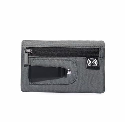Image of RFID Hidden Clip Stash Money Belt - Ultra Thin Anti-Theft Travel Pouch with Credit Card Slots for Women /Men, Perfect for International Travel, Daily Commute & Outdoor Activities (Dark Grey)