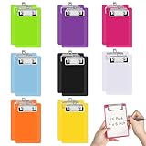 Einfach zu Verwenden: Dieses modische klemmbrett hat eine kleine größe, die sich für kleine notizblöcke, memoblöcke, tickets, notizen, quittungen und einkaufslisten eignet und einfach an- und abzulegen ist. Mit aufhängeschlaufe, leicht zu verstauen, wenn nicht benötigt. Die mini-klemmbretter ist leicht und tragbar, können sie leicht die schule klemmbrett tragen oder passen sie in jede tasche oder tasche.