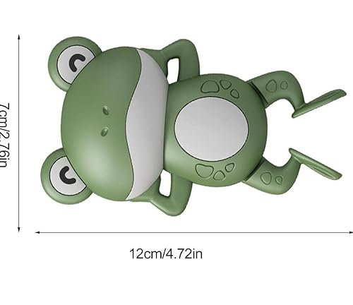 Image of COSMOBABY Premium (Turtle & Frog Combo) Bath Toys, Cute Swimming Bath Toys for Toddlers 1-3, Floating Wind Up Toys for 1-5 Year Old Boy Girl, New Born Baby Bathtub Water Toys, Proudly Made in India