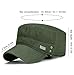 PTDTSHOU Cotton Military Caps for Men Women Unisex Flat Top Hat Adjustable Cadet Army Cap