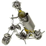 Das perfekte Geschenk für Biker und Motorradfahrer und Harley Fans- dekorativ und aus Metall ist der Flaschenständer ein idealer Aufbewahrungsort für eine Flasche Wein. Ein perfektes Mitbringsel oder Gastgeschenk! Natürlich auch für Bier!