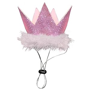 Huxley & Kent Pet Party Crown | Pink (Small) | Crown for Dogs and Cats | Adjustable Strap for Comfort and Stability | Perfect for Birthday Party, Adoption Celebration or Gotcha Day Photos Huxley Kent Pet Party Crown Pink Small Crown for Dogs and Cats Adjustable Strap for Comfort and Stability Perfect for Birthday Party Adoption Celebration or Gotcha Day Photos