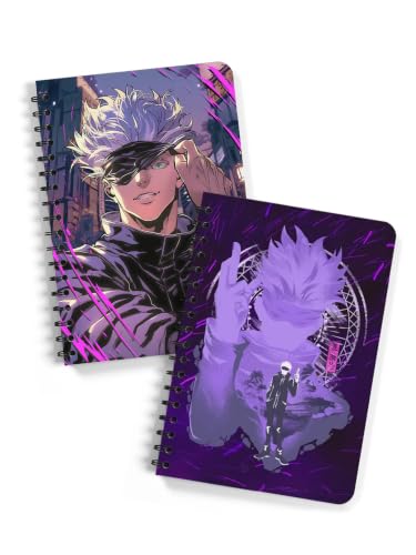 Image of ComicSense.xyz Anime Sketchbook Sorcerer, King Printed A5 Spiral Drawing Sketch Book Unruled for Kids Students Gift (Pack of 2)