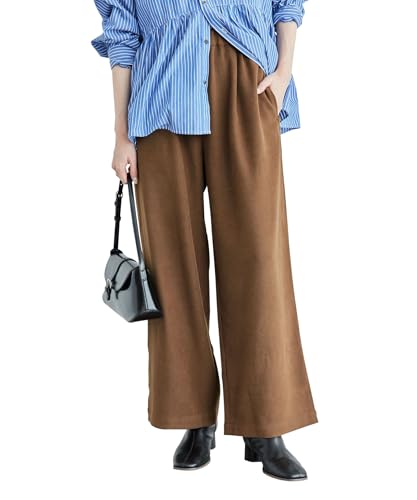 [ロペピクニック] パンツ winterイージーワイドパンツ レディース GDS73000 コゲ茶メイン (20)のサムネイル