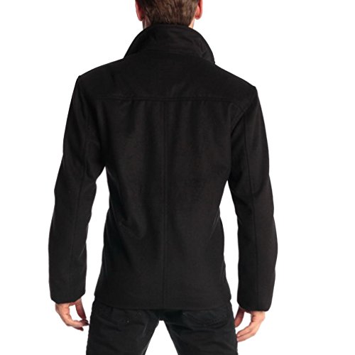 Alpine Swiss Grant Men’s Wool Jacket – 28" James Dean Style Bomber with Zippered Pockets3