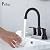 Friho Centerset Lead-Free Modern Commercial 2-Handle Oil Rubbed Bronze Bathroom Faucet, 3 Hole 4 inch RV Bath Vanity Faucets with Drain Stopper and Water Hoses