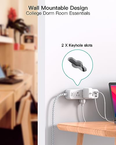 Image of Mifaso Cruise Ship Essentials - Power Strip with USB Ports Compatible with Smartphones (Cable - 08)