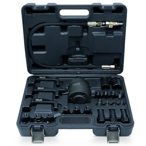 CCLIFE 24tlg Diesel Einspritzdüsen Abzieher mit Injektor-Klaue Pneumatischer Injektor Abzieher mit Adapter Kompatibel mit Bosch Delphi Denso Siemens