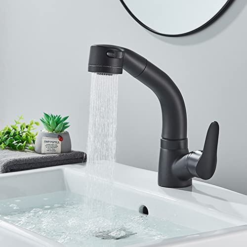 Robinet de lavabo extensible fini les éclaboussures buse double mode - 2