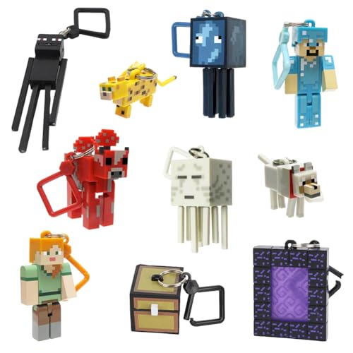 YCVBCY Pixel bolo decoração, Miner Game Cupcake Toppers, Pixel Miner Figuras, mini brinquedo de personagens, vídeo Game-DIY decoração para bolos de aniversário, figuras decorativas para bolos