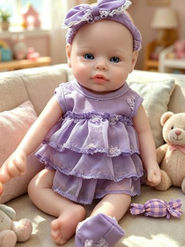 Muñeca bebé silicona realista 13 pulgadas miniatura 6