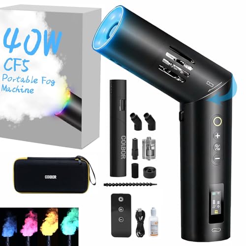 Machine à fumée portable COLBOR CF5 mini brumisateur de poche sans fil 40W