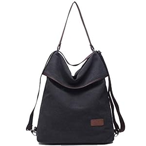 Travistar Dames Schoudertas Rugzak van Canvas Groot Handtas Vintage Reistas Anti-diefstal Tas dames Hobo Tas voor Out Of…